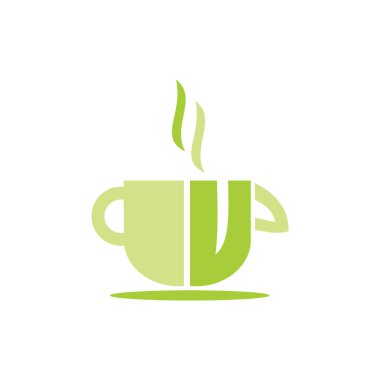 Yaprak Logo tasarım vektör şablonu izole