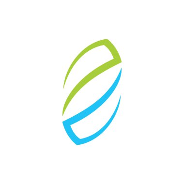 Yaprak Logo tasarım vektör şablonu izole