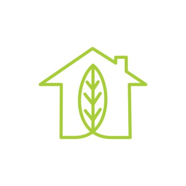 Yaprak Logo tasarım vektör şablonu izole