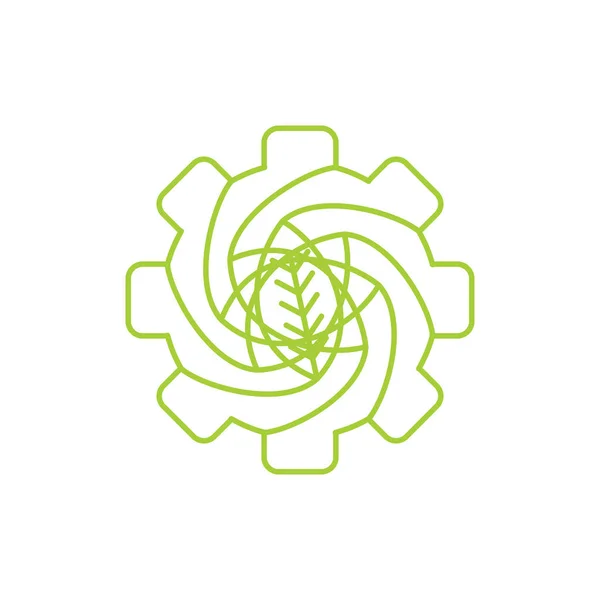 Hoja Logo Diseño Vector Plantilla Aislado — Archivo Imágenes Vectoriales