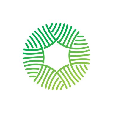 Yaprak Logo tasarım vektör şablon koymak