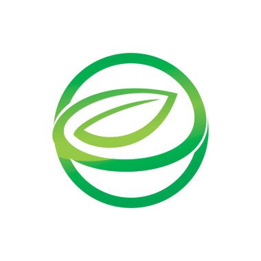 Yaprak Logo tasarım vektör şablon koymak