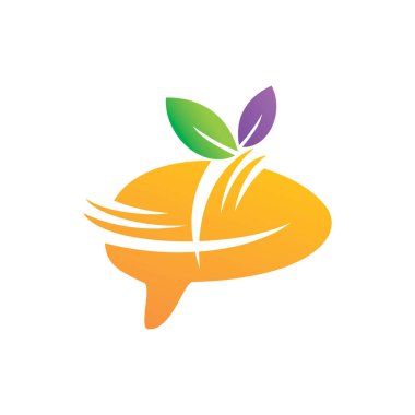 Yaprak Logo tasarım vektör şablon koymak