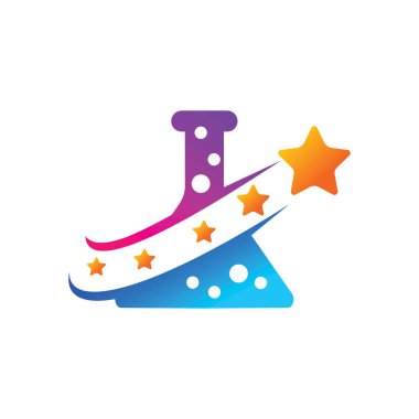 İzole başarı yıldız Logo tasarım şablonu