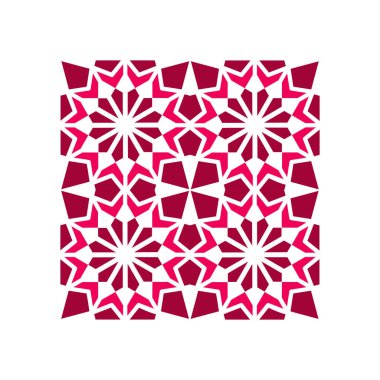 Desen geometrik İslam arka plan şablonu vektör sanat