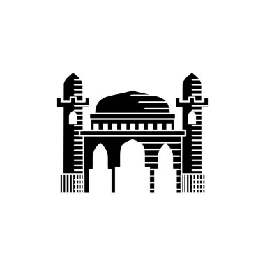 Cami simgesi vektör tasarım şablonu