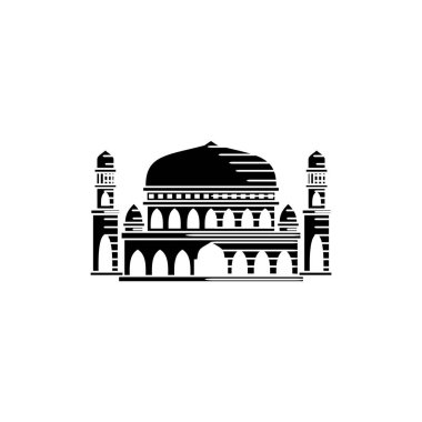 Cami simgesi vektör tasarım şablonu