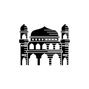 Cami simgesi vektör tasarım şablonu