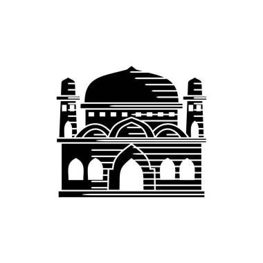 Cami simgesi vektör tasarım şablonu