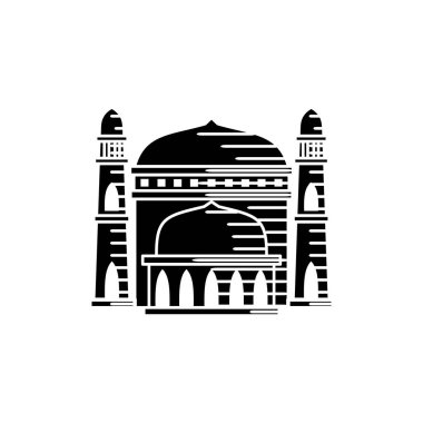 Cami simgesi vektör tasarım şablonu