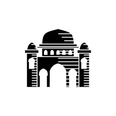 Cami simgesi vektör tasarım şablonu