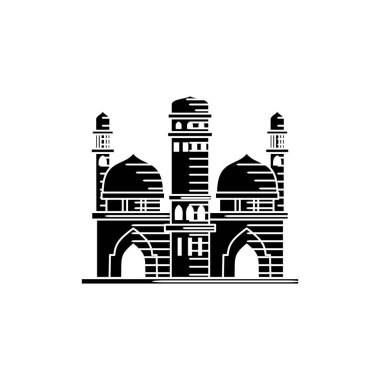 Cami simgesi vektör tasarım şablonu