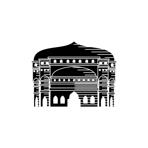 Moschee Icon Vektor Illustration Design Vorlage — Stockvektor