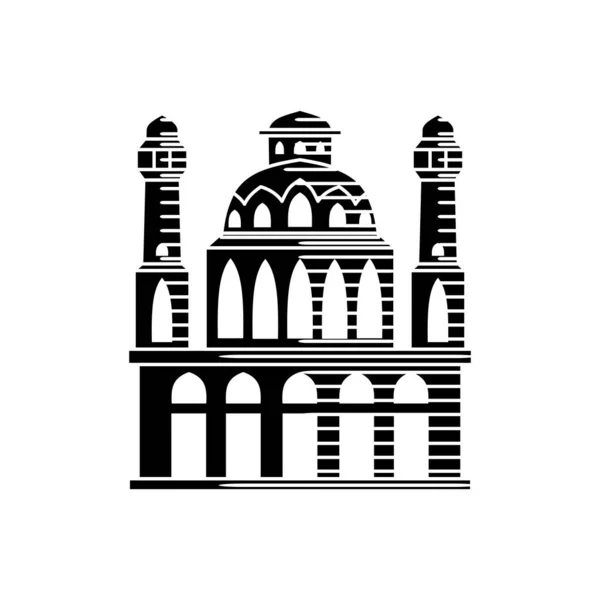 Moschee Icon Vektor Illustration Design Vorlage — Stockvektor