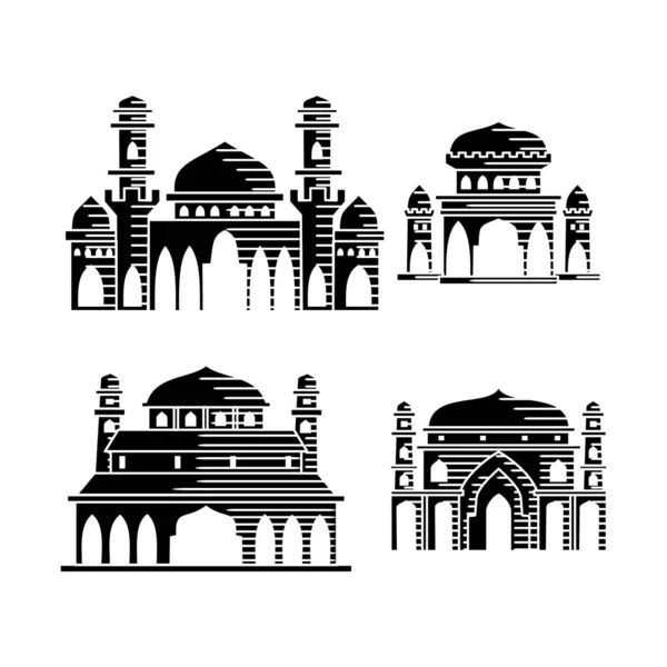Symbol ikony mešity obrázek sady návrhů — Stockový vektor
