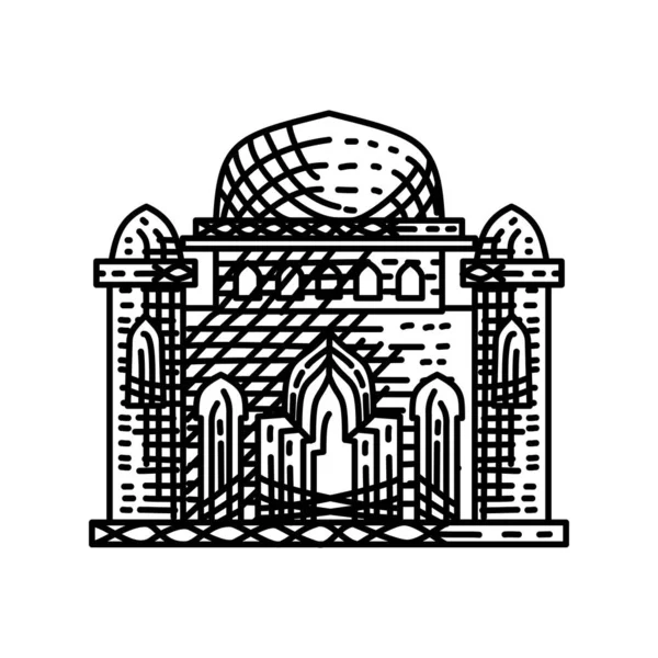 Moschee Icon Vektor Illustration Design Vorlage — Stockvektor