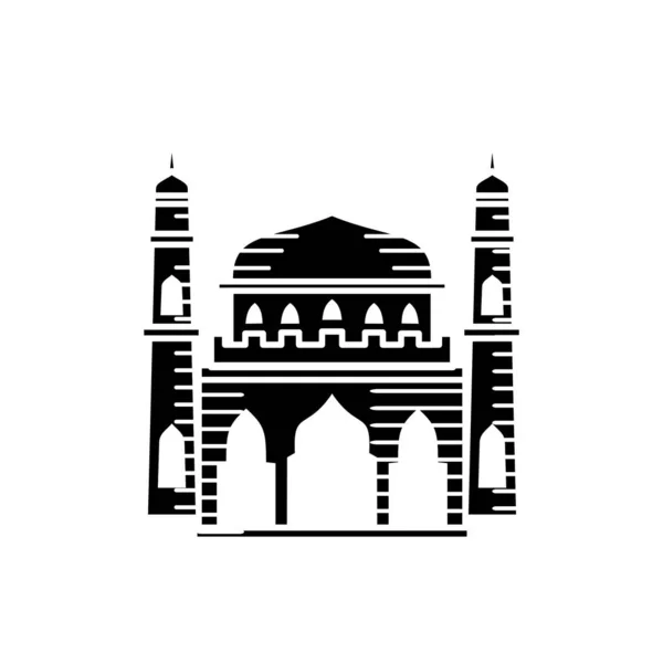 Moskee icoon vector Illustratie ontwerp template — Stockvector
