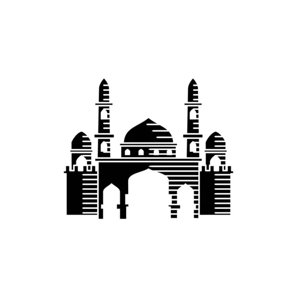 Шаблон вектора иконок мечети — стоковый вектор