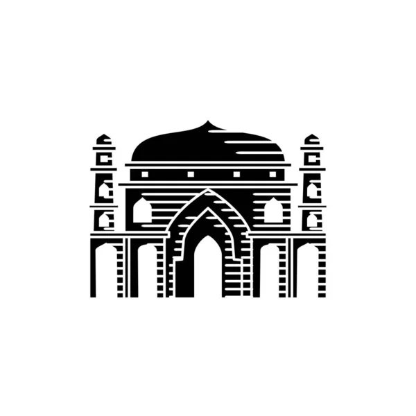 Icono de mezquita vector Plantilla de diseño de ilustración — Vector de stock
