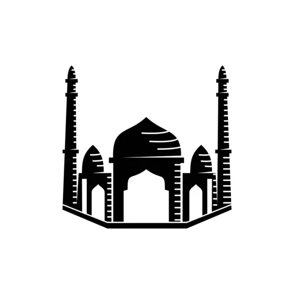 Icono de mezquita vector Plantilla de diseño de ilustración — Vector de stock