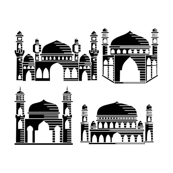 Symbol ikony mešity obrázek sady návrhů — Stockový vektor