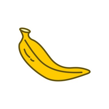 Muz Meyve Tasarım Grafik Şablon Vektör