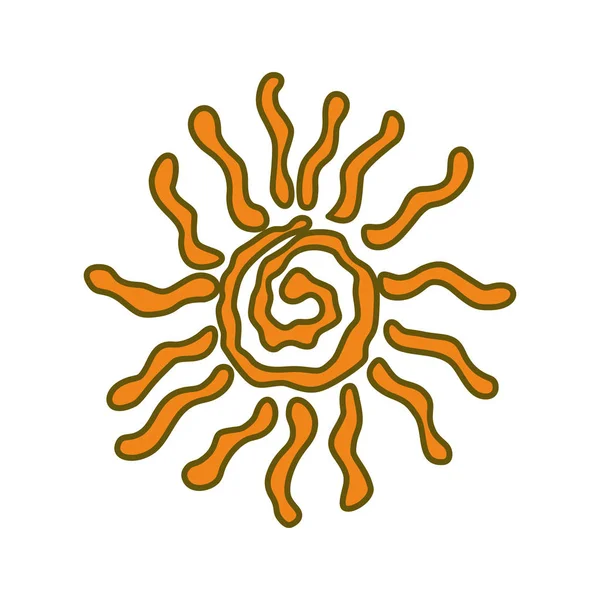Modèle d'illustration de conception abstraite Sun vecteur — Image vectorielle