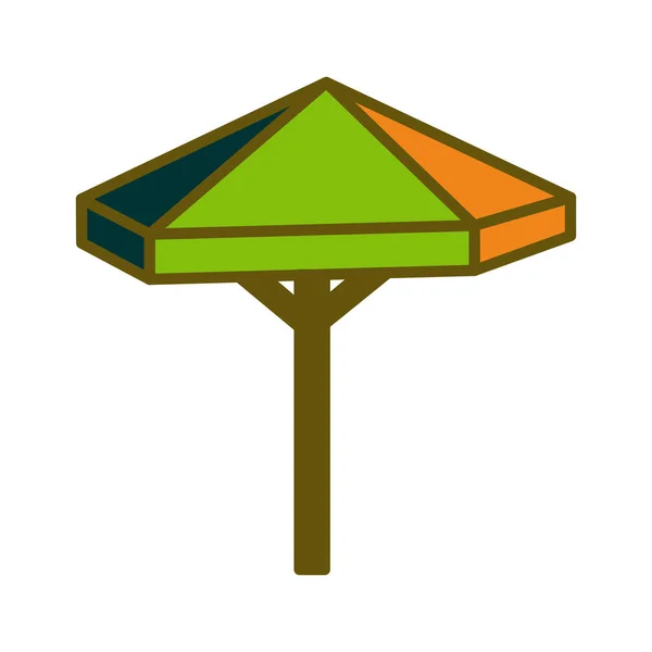 Ομπρέλα σχεδίαση παραλίας πρότυπο σχήμα διάνυσμα — Διανυσματικό Αρχείο