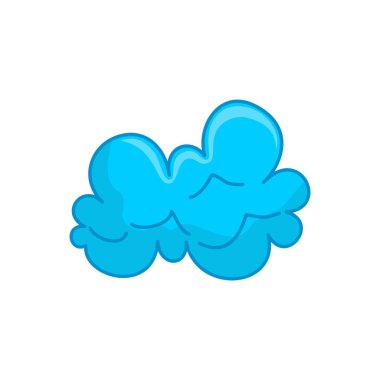 Bulut Mavi Tasarım Grafik Şablon Vektör