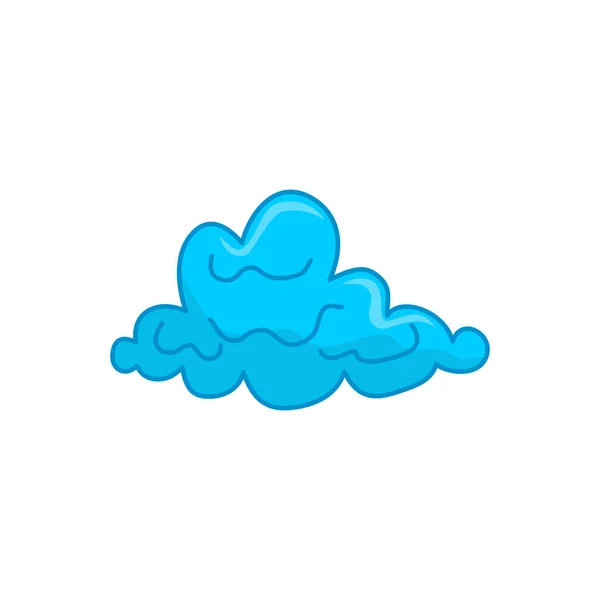 Plantilla gráfica Cloud Blue Design Vector — Archivo Imágenes Vectoriales