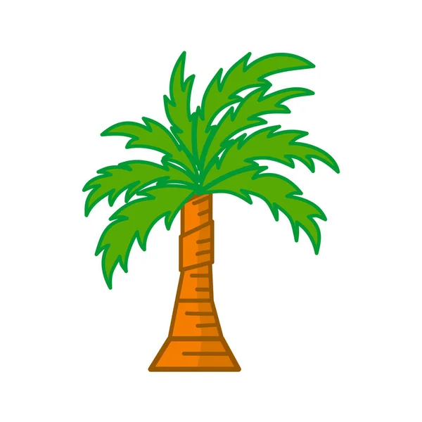 Palmen isoliert weißen Hintergrund Vektor-Design — Stockvektor