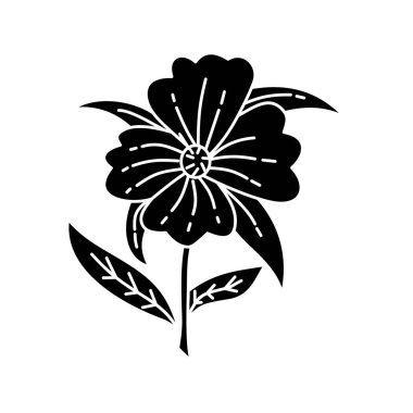 Çiçek Yaprak İllüstrasyon Tasarım Şablon vektör