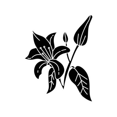 Çiçek Yaprak İllüstrasyon Tasarım Şablon vektör