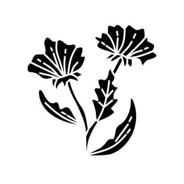 Çiçek Yaprak İllüstrasyon Tasarım Şablon vektör