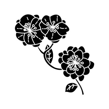 Çiçek Yaprak İllüstrasyon Tasarım Şablon vektör