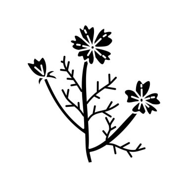 Çiçek Yaprak İllüstrasyon Tasarım Şablon vektör