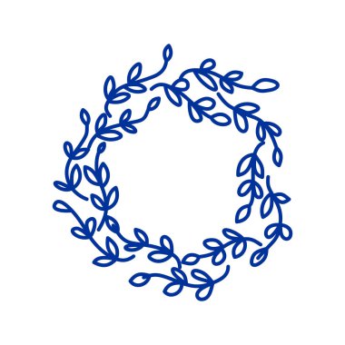 Tasarım şablonu için dekoratif çizgi sanat çerçeveleri