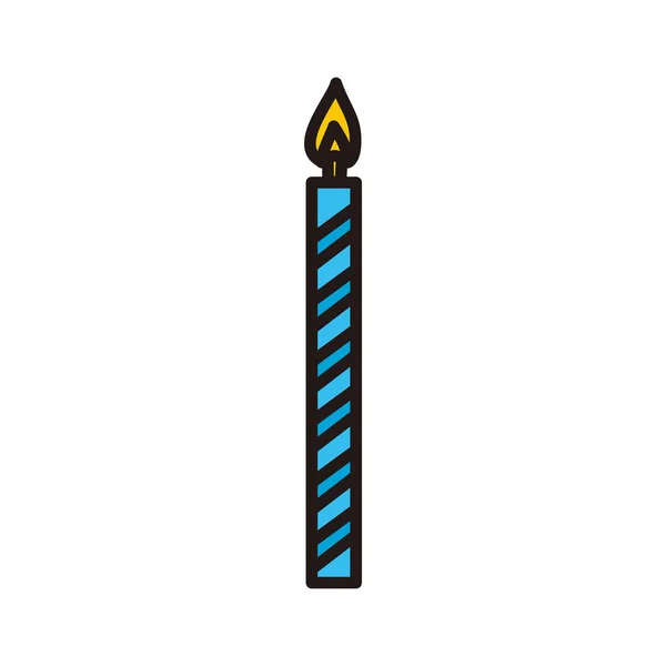 蜡烛庆祝设计图形模板矢量 — 图库矢量图片