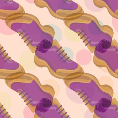 Ayakkabı Düz Renk Arka Plan Dikişsiz Desen