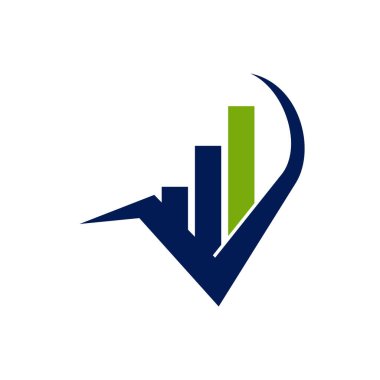 Muhasebe Vergi Mali İş Logo Tasarım Şablon vektör