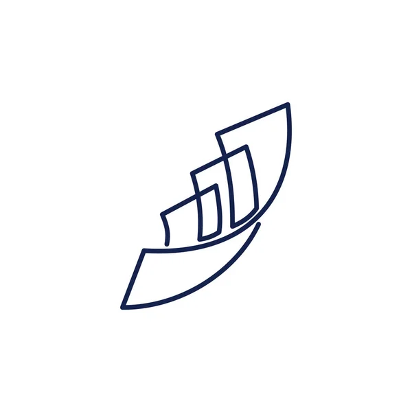 Contabilidade Fiscal Financeiro Negócios Logo Design Template Vector —  Vetores de Stock