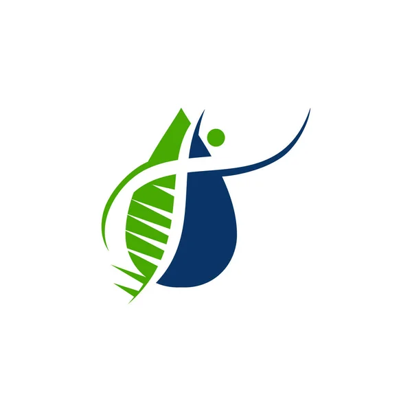 Genetic Health Logo Design Ilustração Icon concept Vector —  Vetores de Stock