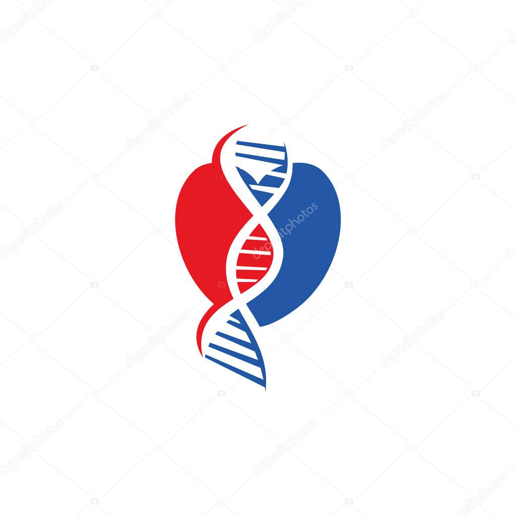 Genetic Health Logo Design Illustration Icon concept Vector