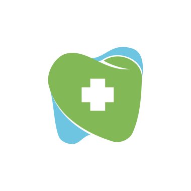 Diş Kliniği Logosu Diş soyut tasarım vektörü şablonu 