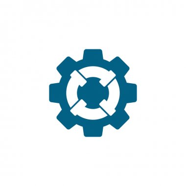 Gear Business logo tasarım şablonvektör Simgesi