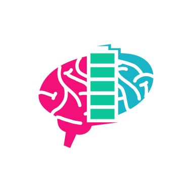 Beyin Logo şablonu Düşünce kavramı Brainstorm güç düşünme düşünün