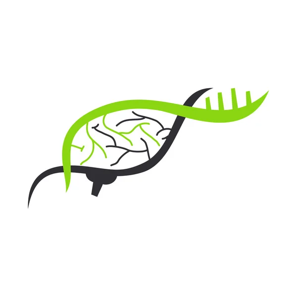 Szablon logo mózgu think idea koncepcja Brainstorm moc myślenia — Wektor stockowy