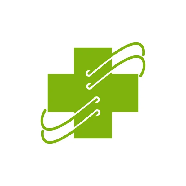 Krzyż zdrowie Opieka medyczna logo ikona symbol emblemat — Wektor stockowy