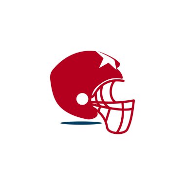 Amerikan Futbolu Spor Logo Şablon Tasarım Amblemi 