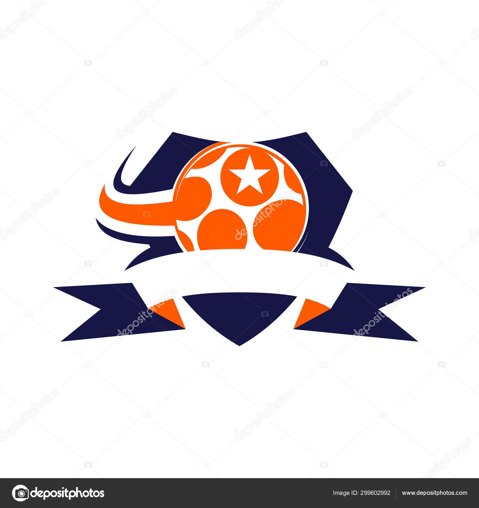 Soccer Football Badge Logo Design Templates Sport Vector Stock